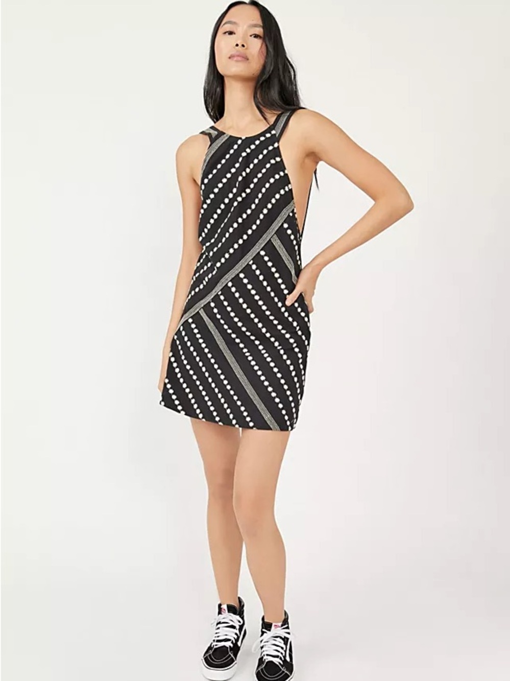 FREE PEOPLE Juni Embroidered Mini Dress, Size S